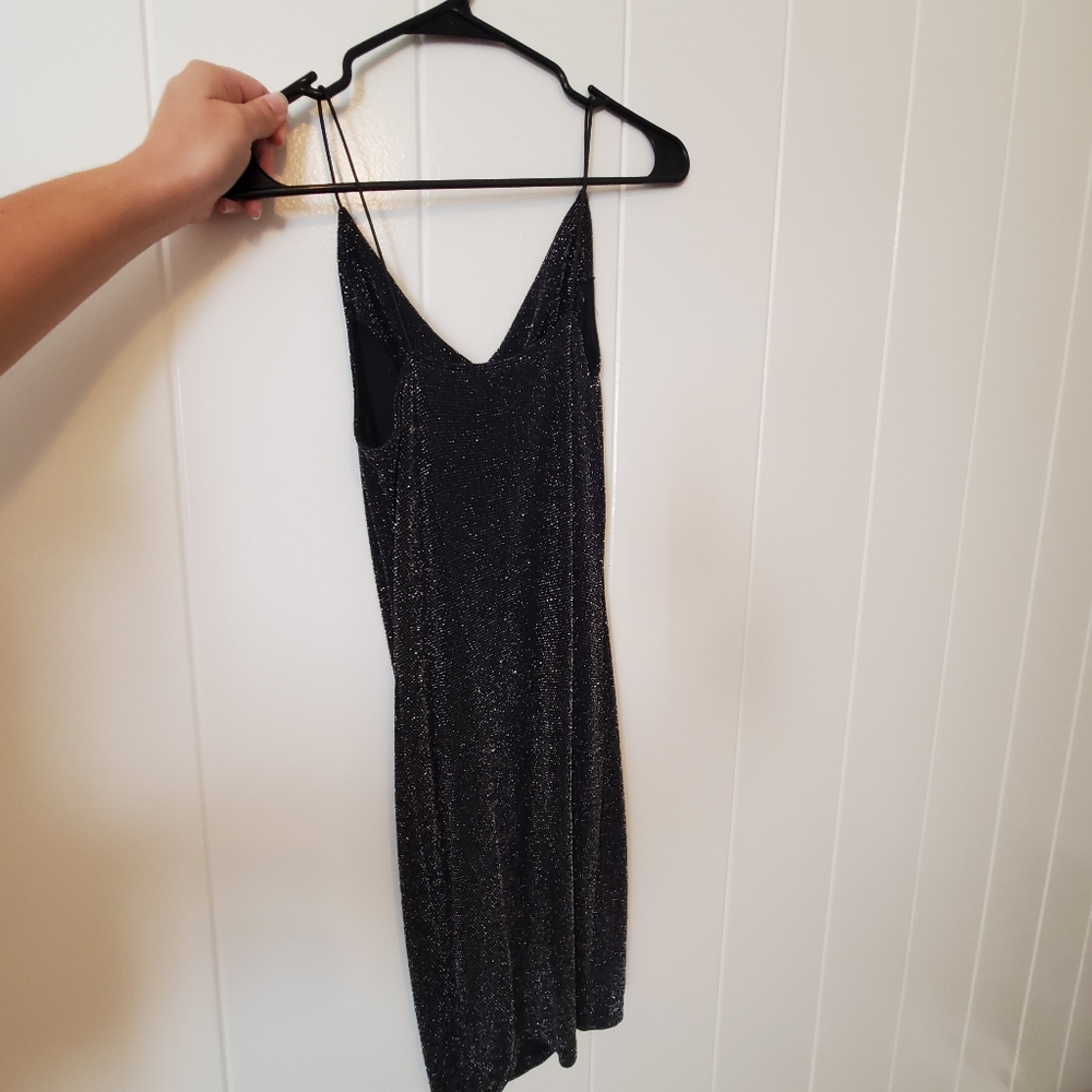 HNM Divided Glitter Bodycon Dress
